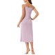 thumbnail image 3 of INSPIRE CHIC Camisón de Mujer de Rayón Suave sin Mangas con Tirantes Finos y Cuello Redondo para Primavera Verano Talla 3XL Rosa Claro, 3 of 5