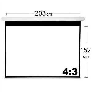 Evotech - Telon Mural 203X152Cm Cm Borde Negro Mecanismo Retractil