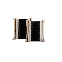 Genérico - Set De 2 Fundas De Cojin Chenille Mandala 45X45 Blanco 01