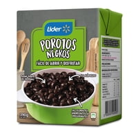 Porotos Negros Drenado 230 G - Neto 390 G Lider