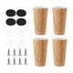 thumbnail image 2 of 4 patas de madera para muebles, repuestos para proyectos de bricolaje, patas de gabinete, de sofá para estantería, mesa de centro, sofá de dos plazas, 10 centímetros, 2 of 5