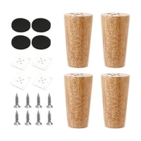 Bothyi - 4 Piezas De Patas De Madera Para Muebles, Patas De Sofá Para Mesita De Noche, Tocador, Sofá De Dos Plazas, 10 Cm