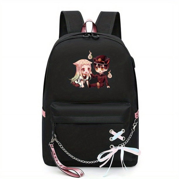 1pc Cute Cartoon Girl Pattern Backpack, Unisex Bag, Students Schoolbag Backpack, Cute Cartoon Bookbag Laptop Bag Travel Rucksack Outdoor Bag