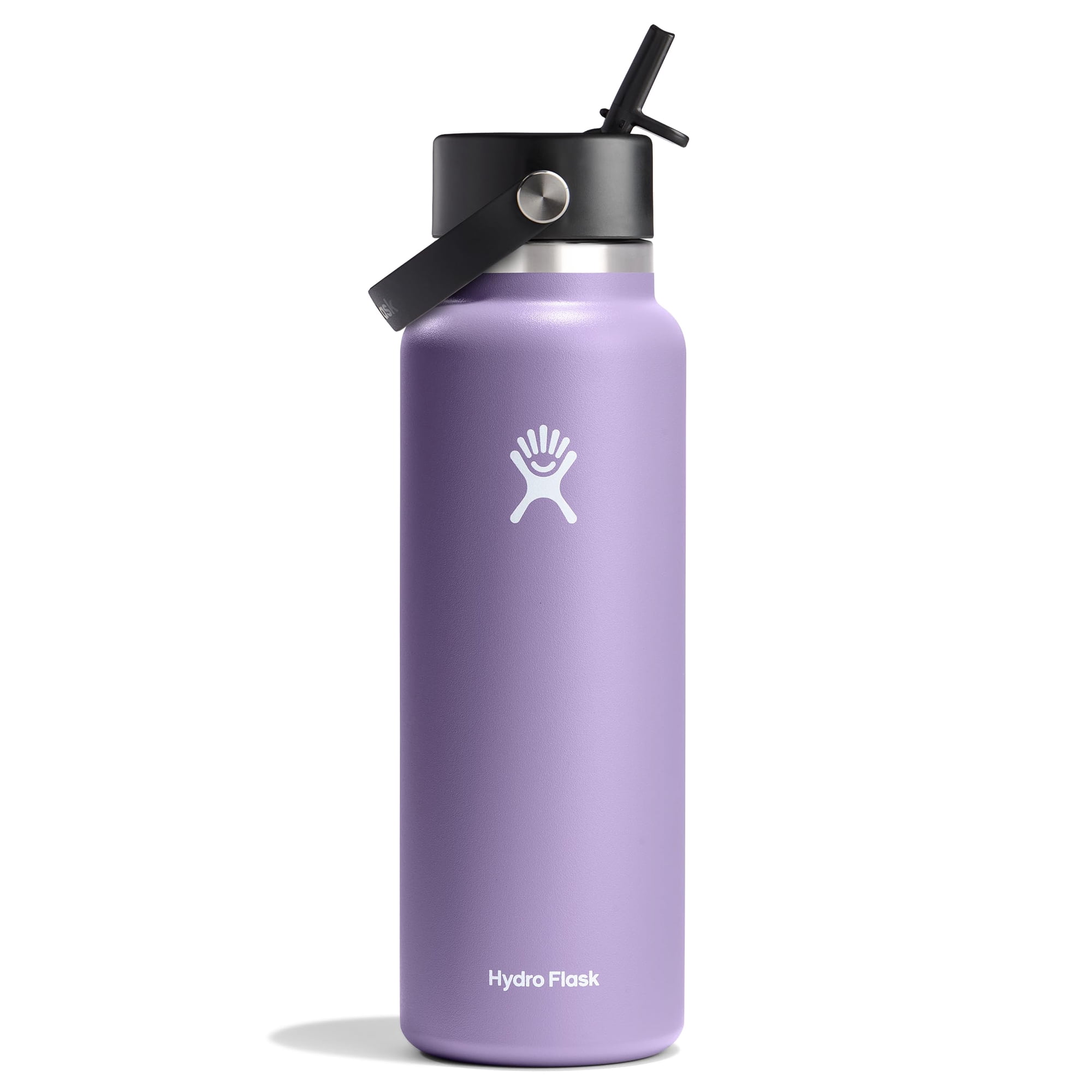 Botella De Agua Hydro Flask De 1.2 L, Boca Ancha Con Tapa De Pajita Flexible