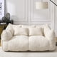 thumbnail image 1 of Soft beanbag chair with high resilience foam core for two people. The comfortable square recliner sofa is ideal for family members and friends engaged in games, reading, watching TV, 1 of 3