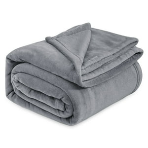 Bedsure - Manta De Cama, Forro Polar, Tamaño King, Gris, 274 X 229 Cm, Suave Felpa
