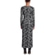 thumbnail image 3 of Vestido Maxi Floral de Malla Transparente Ajustado de Manga Larga Ajuste Ceñido Vintage para Fiesta Nocturna de Club para Mujer INSPIRE CHIC Pequeño Gris, 3 of 5