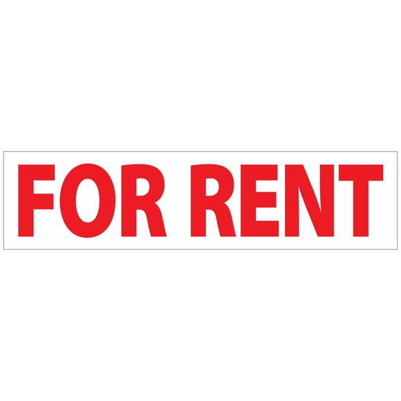 Sticker Mediz Inmobiliaria En Alquiler Vinilo 9.5x38 cm Paquete 10