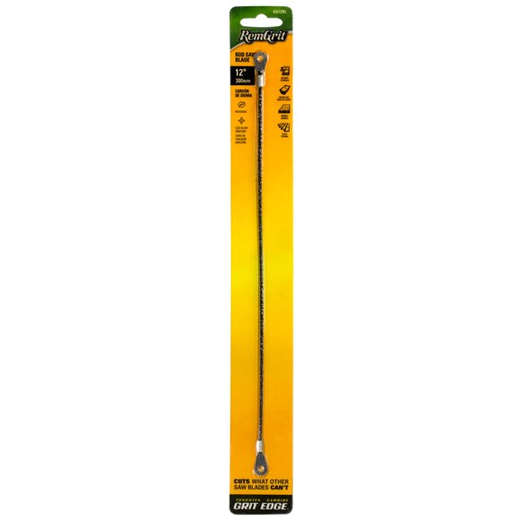 Hoja de sierra de varilla Disston RemGrit E0406180, 12 x 2,54 mm, grano de carburo