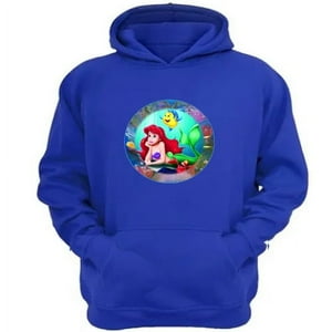 Genérico - Polerón Canguro Sirena Marina Azul Talla Xl Unisex