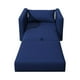 thumbnail image 3 of Sofa Cama Multifuncional Un Cuerpo Lino Azul, 3 of 3