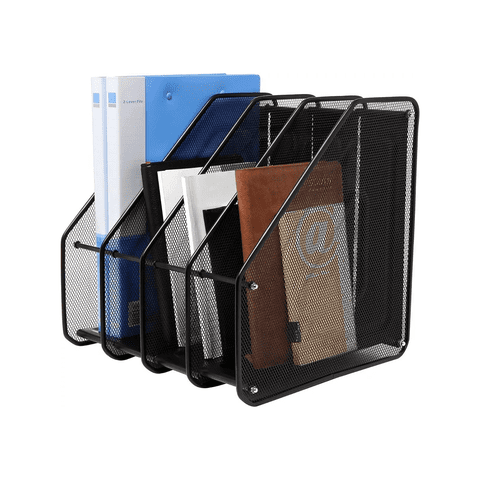 Importclick - Organizador Libros Revistero Metal Escritorio 4 Niveles 315X320X295 Cm