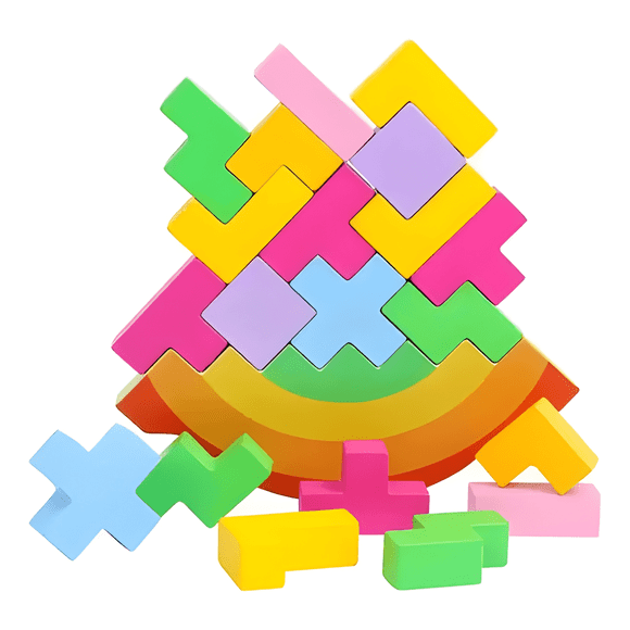 Balance de tetris para niños juguete apilable