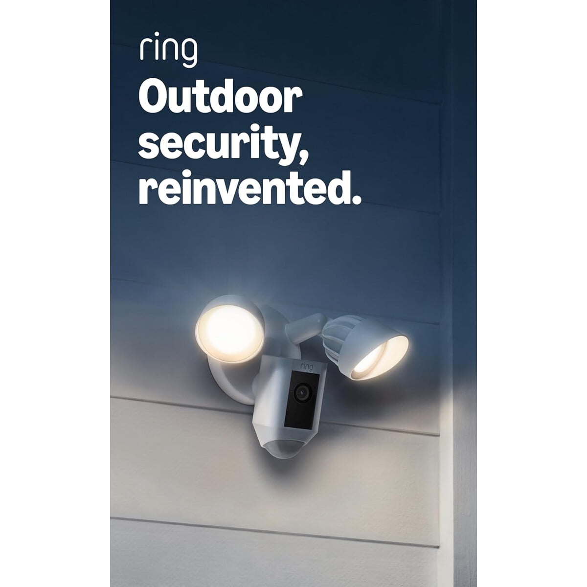 Cámara Seguridad Exterior Ring Floodlight Cam Wired Plus 1080p