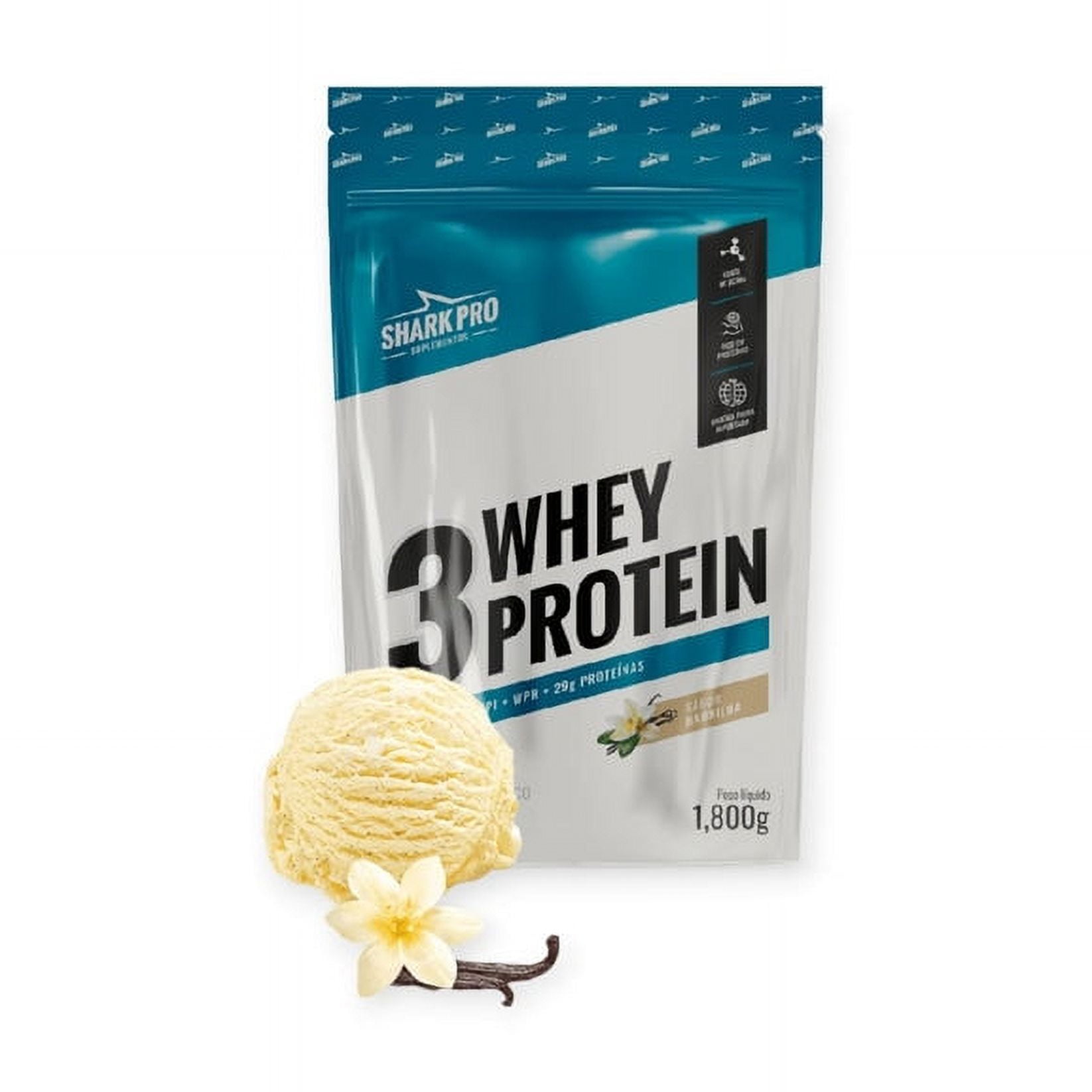 Shark Pro - Proteina 3 Whey Protein 1.8kg Vainilla -