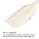 thumbnail image 4 of Cuchara Espátula de Silicona Uxcell, 8.5鈥 Raspador Resistente al Calor para Hornear, Cocinar, Mezclar, Blanco, 5 Piezas, 4 of 6