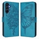 thumbnail image 5 of Funda Cartera Mariposa Para Samsung Galaxy A16 4g Con Soporte Y Ranuras Para Tarjetas Azul, 5 of 5
