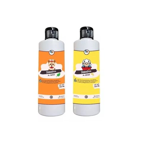 Mascokits - Shampoo Para Perros Gatos 250 Ml Matico - Avena Piel Sensible