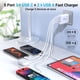 thumbnail image 4 of Cargador TZBAY USB C Block 60 W, enchufe de pared de 5 puertos tipo C, 4 of 7