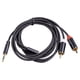 thumbnail image 1 of 1 1 8 3m 3 5mm 2rca M A Cable De Audio Hi Fi Estéreo Aux Cable Adaptador 1 8 M, 1 of 5