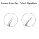 thumbnail image 4 of Pinzas para Extensiones de Pestañas Metaleks Soft & Light de Acero Inoxidable, 4 of 6