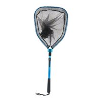 Magideal - Red De Pesca Red De Pesca Mango De Poste Resistente Con Correa Para El Cuello Red De Inmersión De Malla Duradera Para Pescar Red De Aterrizaje De Pece Malla Grande Plegable