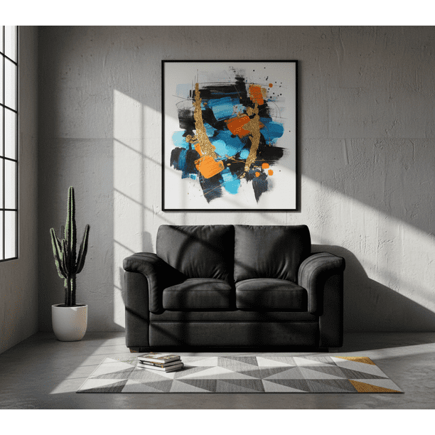 Sofa Ancona 2c Tela Velvet Negro