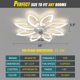 thumbnail image 2 of Ventilador de techo BESKETIE 91 cm con LED regulable y mando a distancia, blanco, 2 of 9