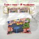 thumbnail image 1 of 3pcs Invincible God Cat Animation Print Three Piece bedding Soft Duvet Cover And Two Pillowcases, 1 of 5