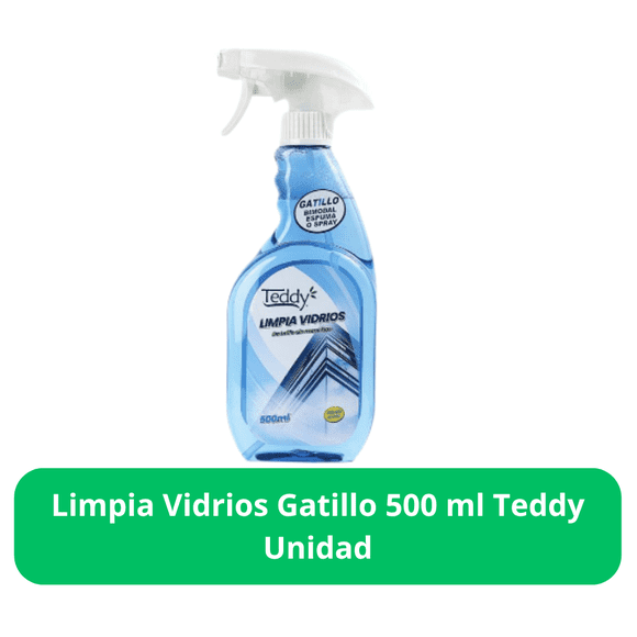 Limpia Vidrios Gatillo 500 ml Teddy Unidad