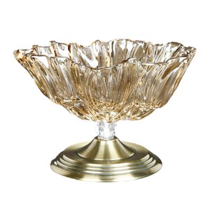 Magideal - Plato De Fruta De Cristal, Cuenco De Fruta, Platos De Ensalada, Plato De Cristal Para Postre, Pastel, Encimera, Cuenco De Cristal Para Servir, Bandeja , Estilo C