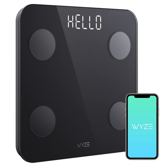 Báscula inteligente WYZE Scale S para peso corporal y grasa de 180 kg
