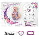thumbnail image 1 of Extra Large Photography Baby Blanket - Capture Your Little Girl's First Year Growth with the Moon Baby Monthly Calendar!, 1 of 2