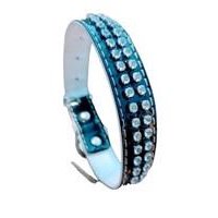 Genérico - Collar Para Perros O Gatos Doble Brillo Negro M