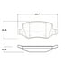 thumbnail image 2 of Pastillas Freno para auto Mercedes Benz A190 1997-2004 Trasero, 2 of 4