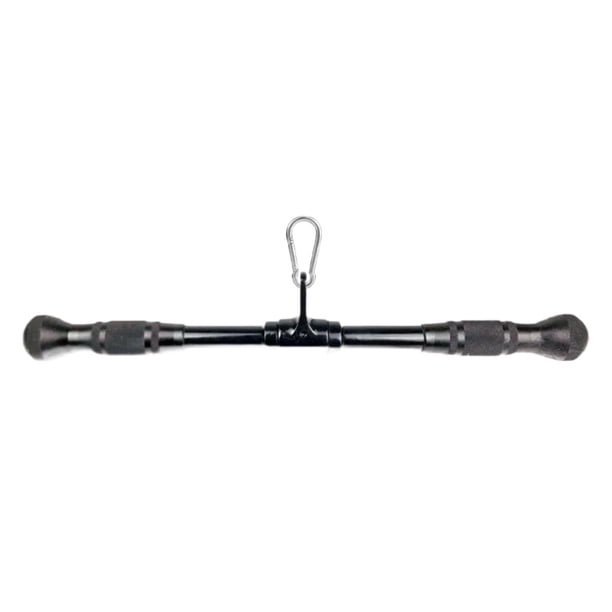 Barra hacia abajo de la barra de tríceps hacia abajo Barra recta giratoria con mango sin deslizamiento para accesorios para ejercicios de construcción Negro brillante