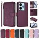thumbnail image 3 of Funda Cartera Mariposa para [Xiaomi Redmi 13 4G/5G] con Soporte y Cremallera Violeta, 3 of 6