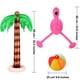 thumbnail image 2 of Set inflable de palmeras, flamencos y pelotas de playa, 2 of 7