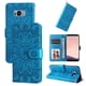 thumbnail image 1 of Funda tipo cartera FOXDOCK para Samsung Galaxy S8 Plus , diseño girasol en relieve, cuero PU, cierre magnético, soporte y tarjetero, 1 of 5
