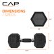 thumbnail image 4 of Mancuerna CAP Barbell 13,5 kg con Recubrimiento y Agarre Acolchado, 4 of 6