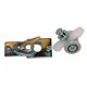 thumbnail image 1 of Colgador de puerta de armario tipo bypass BARTON KRAMER de 2 ruedas cromado, 1 of 1