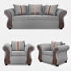 thumbnail image 2 of Juego De Living 3-1-1 MARSELLA Gris, 2 of 8