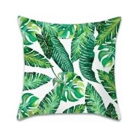 Genérico - Pack De 4 Fundas De Almohada Cojín Con Diseño 45X45 Cm Verdes