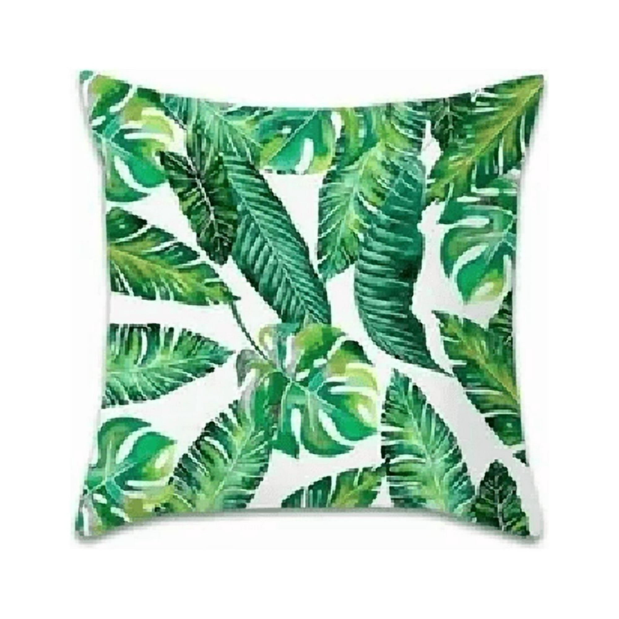 Genérico - Pack De 4 Fundas De Almohada Cojín Con Diseño 45x45 Cm Verdes