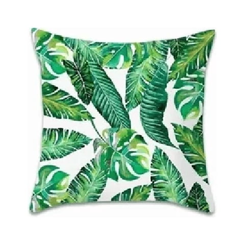 Genérico - Pack De 4 Fundas De Almohada Cojín Con Diseño 45X45 Cm Verdes