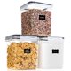 thumbnail image 1 of Contenedores de almacenamiento de alimentos PANTRYSTAR herméticos de 2,5 L (84,5 oz), 3 unidades, 1 of 6