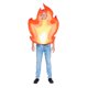 thumbnail image 1 of Túnica con estampado de emojis para adultos, talla única para Halloween, 1 of 4