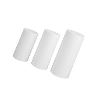 Magideal - Cubiertas Para Columnas De Pedestal, Cubiertas Cilíndricas Para Pedestal, Manteles, Cubiertas Cilíndricas Para Pedestales De Fiesta, Accesorios De Decoración De Aniversario, 3 Piezas Blanco