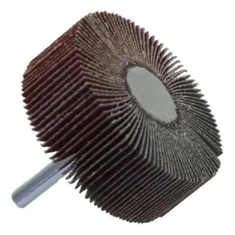 Metalfer - Rueda Traslapada 50X20X6Mm Grano 80 Marrón Oscuro