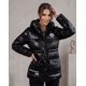 thumbnail image 2 of Maxi Parka Puffer Black Glossy: Estilo Urbano y Térmico - ELX1729, 2 of 8